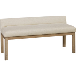 Joinery-Natural Oak Ivory Cream Upholstered Bench