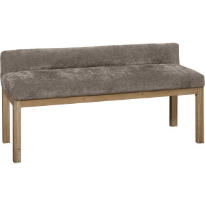 Joinery-Natural Oak Brindle Grey Upholstered Bench