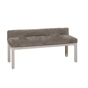 Joinery-Washed White Oak Brindle Grey Upholstered Bench
