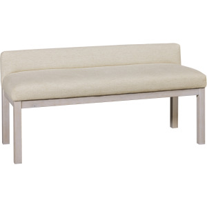 Joinery-Washed White Oak Ivory Cream Upholstered Bench