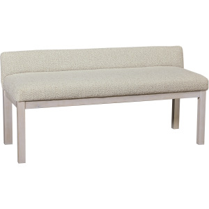 Joinery-Washed White Oak Labradoodle Upholstered Bench