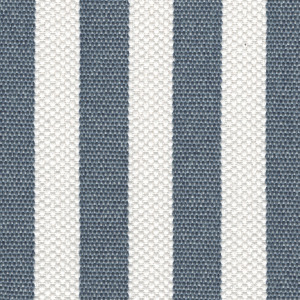 Tide & Timber-Clear Oak Blue Stripe Upholstered Footboard - Queen