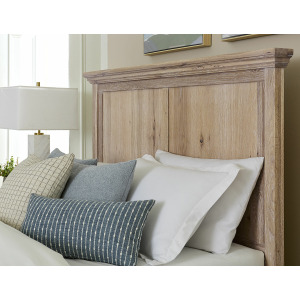 Fulling Mill-Bleached White Mantel Headboard - King