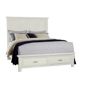 Maple Road-Two Tone Storage Footboard Queen - 2 Drawer