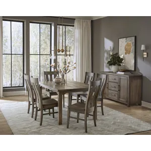 Dovetail Dining-Aged Grey 7 PC Dining Set