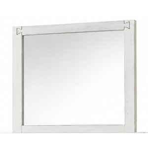 Dovetail-Weathered Ivory Landscape Mirror