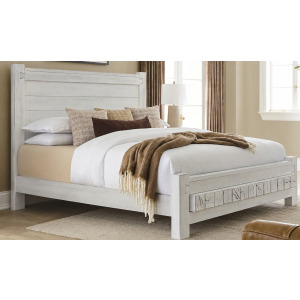 Dovetail-Weathered Ivory Poster Bed With 6x6 Footboard - Queen