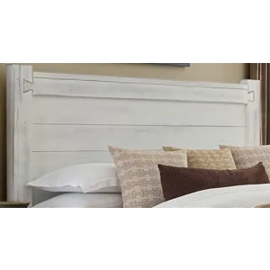 Dovetail-Weathered Ivory Poster Bed With Poster Footboard - Queen