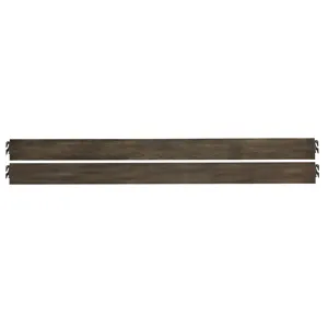 Crafted Oak-Aged Grey Ben\'s Wood Rails & - Queen/King