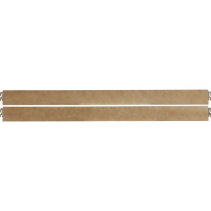 Crafted Oak-Bleached White Ben's Wood Rails & - Queen/King