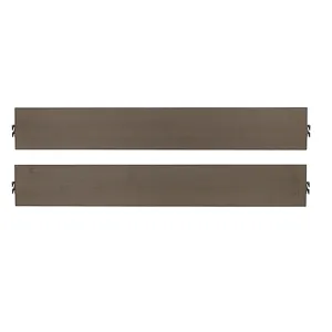 Woodbridge-Dark Cashmere Storage Rails & - Queen/King