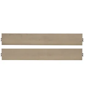 Woodbridge-Shadow Grey Storage Rails & - Queen/King