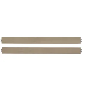 Woodbridge-Shadow Grey Wood Rails & - Queen/King