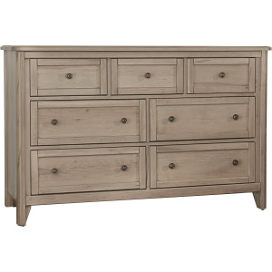 Woodbridge-Clear Maple Dresser 7 Drawer