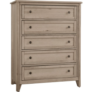 Woodbridge-Clear Maple Chest 5 Drawer
