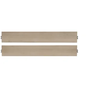 Woodbridge-Clear Maple Storage Rails & - Queen/King