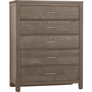 Tide & Timber-Grey Oak Chest 5 Drawer