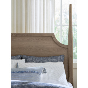 Tide & Timber-Grey Oak Pencil Poster Headboard - Twin