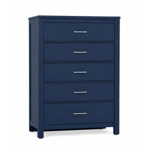Tide & Timber-Luxe Blue Oak Chest 5 Drawer