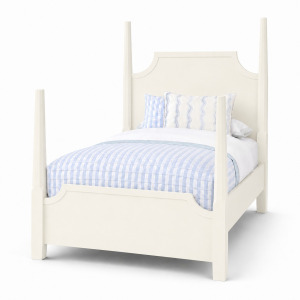 Tide & Timber-White Maple Pencil Poster Bed - Twin