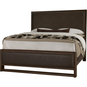 Lodge & Loft-Dark Oak Upholstered Bed Sedona Brown - California King