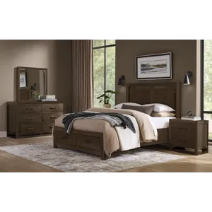 Lodge & Loft-Dark Oak Dresser 6 Drawer