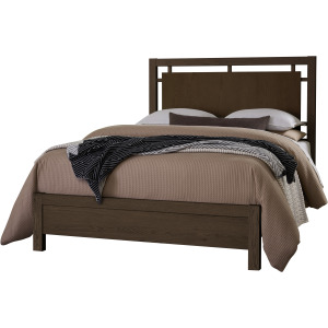 Lodge & Loft-Dark Oak Floating Panel Bed - California King