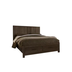 Lodge & Loft-Dark Oak Radius Poster Headboard - King