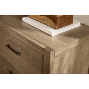 Lodge & Loft-Blond Oak Dresser 6 Drawer