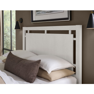 Lodge & Loft-Soft White Floating Panel Headboard - King