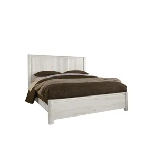 Lodge & Loft-Soft White Radius Poster Bed - Queen