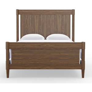Nordhaven-Nordic Walnut Poster Headboard - Queen