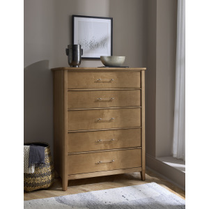 Nordhaven-Clear Maple Chest 5 Drawer