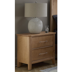 Nordhaven-Clear Maple Nightstand 2 Drawer