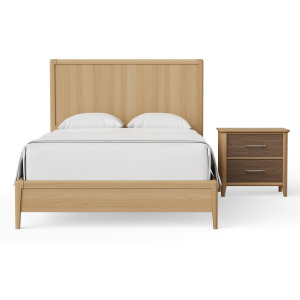 Nordhaven-Clear Maple Panel Headboard - King