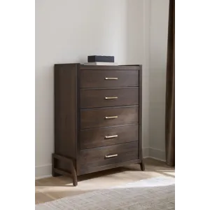 Mercer Street-Dark Roast Chest 5 Drawer