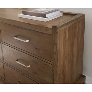 Mercer Street-Pecan Finish Dresser 6 Drawer