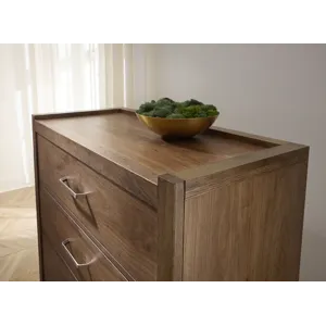Mercer Street-Pecan Finish Chest 5 Drawer