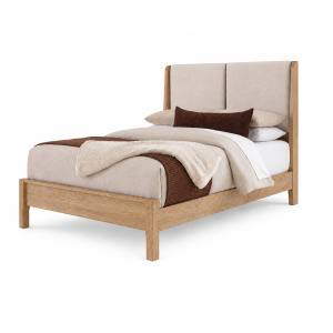 Mercer Street-Linen Finish Shelter Upholstered Bed-Ecru - King