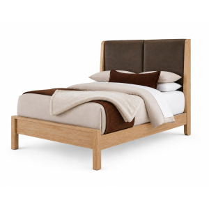 Mercer Street-Linen Finish Shelter Upholstered Bed-Sedona Brown - King