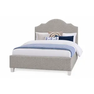 Tide & Timber-Grey Oak Ash Grey Upholstered Headboard - Full