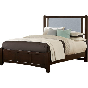 BB Bonanza-Merlot Blue Upholstered Bed - Queen