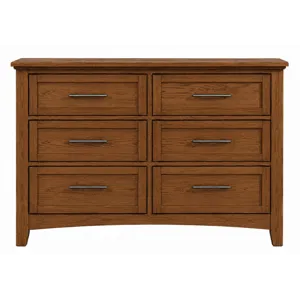 BB Jamestown Oak-Natural Double Dresser 6 Drawer