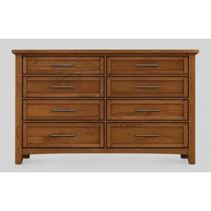 BB Jamestown Oak-Natural Triple Dresser 8 Drawer
