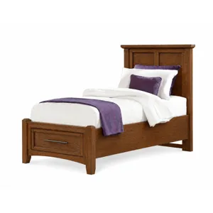 BB Jamestown Oak-Natural Mansion Storage Bed