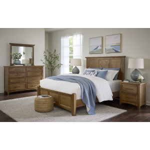 BB Jamestown Oak-Natural Mansion Bed - King