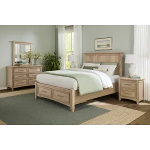 BB Jamestown Oak-Bleached Double Dresser 6 Drawer