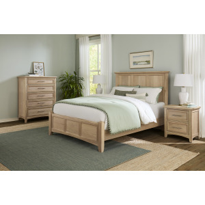 BB Jamestown Oak-Bleached Mansion Bed - King