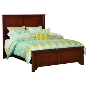 BB Jamestown Oak-Bleached Mansion Footboard - Queen