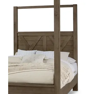 Cool Rustic-Mink Canopy Poster Headboard - King